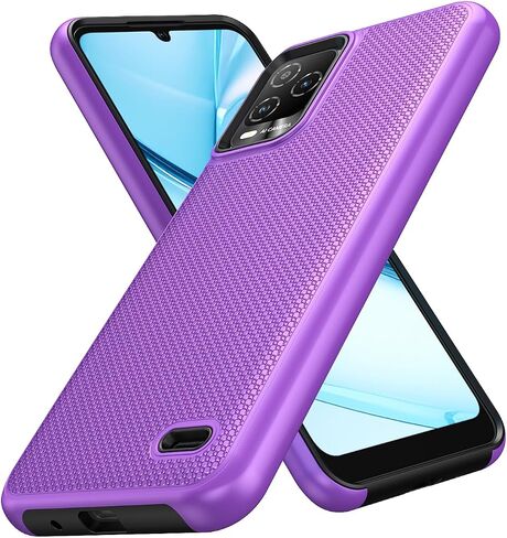 حافظة هاتف BLU View 5 Pro مع واقي شاشة من الزجاج المقوى، غطاء حماية مزدوج الطبقات عالي التحمل ضد الصدمات لهاتف BLU View 5 Pro (أخضر داكن) in Kuwait