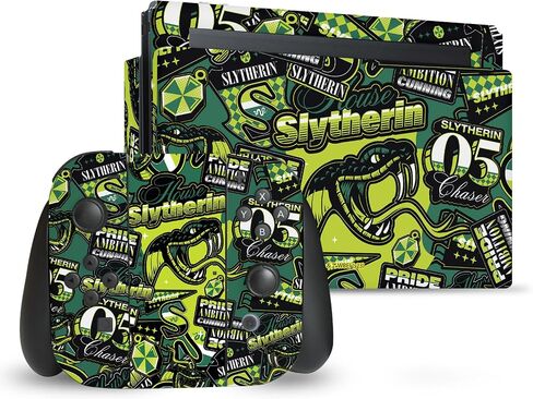 Head Case Designs Officially Licensed Harry Potter Hogwarts Crest Graphics Vinyl Sticker Gaming Skin Decal Cover Compatible With Nintendo Switch Console & Dock & Joy-Con Controller Bundle in Saudi Arabia