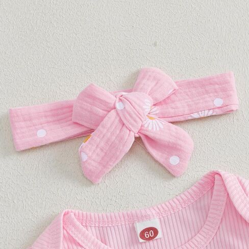 ملابس Kaipiclos للأطفال الرضع البنات 0 3 6 12 18 24 شهرًا رومبير منسوج مضلع ديزي طباعة سروال عقال ملابس أطفال للفتيات in Kuwait