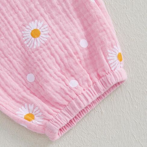 ملابس Kaipiclos للأطفال الرضع البنات 0 3 6 12 18 24 شهرًا رومبير منسوج مضلع ديزي طباعة سروال عقال ملابس أطفال للفتيات in Kuwait