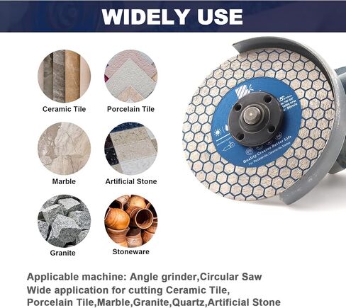 Diamond Core Drill Bit Set - BRSCHNITTTile Hole Saw Kit 1/4"5/16"3/8"4/5" 1-3/8"2" 3" 4 1/2"& 4/5"Finger Bit&2"Chamfer Bit for Porcelain Tile Ceramic Marble Granite&Diamond Blade in Saudi Arabia