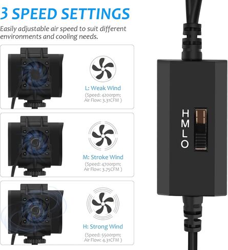 حامل ملحق مبرد لـ Mevo Start - مراوح مزدوجة و3 إعدادات للسرعة - حافظ على برودة الكاميرا في الطقس الحار - المبرد فقط، الكاميرا والحامل المغناطيسي غير متضمنين in Kuwait