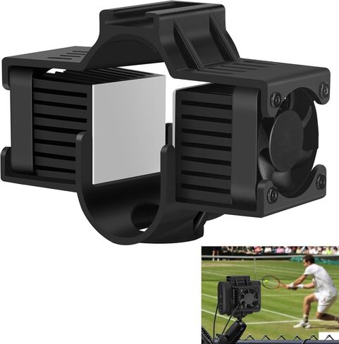 حامل ملحق مبرد لـ Mevo Start - مراوح مزدوجة و3 إعدادات للسرعة - حافظ على برودة الكاميرا في الطقس الحار - المبرد فقط، الكاميرا والحامل المغناطيسي غير متضمنين in Kuwait