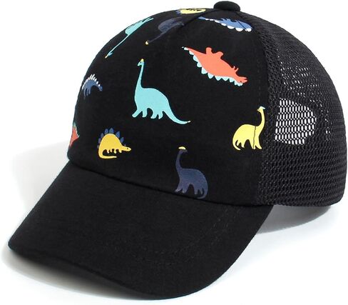 Toddler Baseball hat Baby Cap Sun hat Printed Dinosaur Motif Kids Boys Girls Age 0-8T in Kuwait