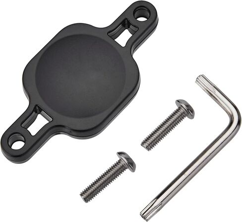 Bike Mount for AirTag | 2-Packs Anti-Theft Bicycle GPS Tracking Accessories with Built-in Hidden Installation Screws (Black-C) in Saudi Arabia