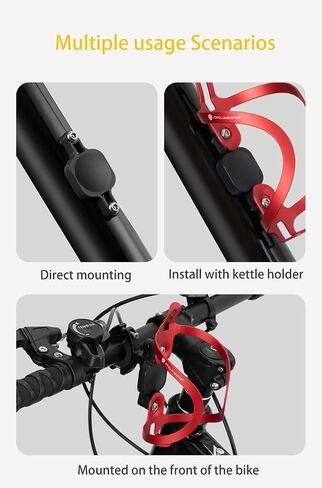 Bike Mount for AirTag | 2-Packs Anti-Theft Bicycle GPS Tracking Accessories with Built-in Hidden Installation Screws (Black-C) in Saudi Arabia