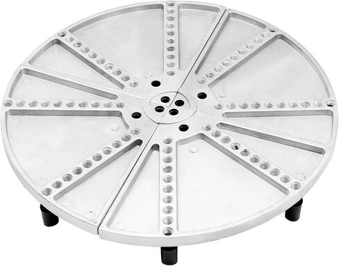 8-1/4 Flat Lathe Chuck Jaws 600RPM with 8 Thread Rubber Grippers for Wood Lathe Processing in Saudi Arabia