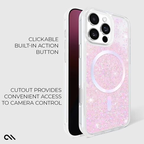 Case-Mate iPhone 16 Pro Max Case [Compatible with MagSafe] - Stylish Iridescent Phone Case with 12ft Drop Protection - Premium Magnetic Cover for iPhone 16 Pro Max - Soap Bubble in Saudi Arabia