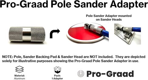 Sanding Pole Adapter, Connect Wood Handles, Painter Pole, Telescopic, Multi Purpose Paint Extension Pole to Drywall Standard Sander Head, Pole Sander Adapter in Kuwait