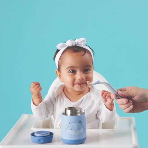 b.box Insulated Food Jar Mini | Small Snack Container for Babies and Kids | Double Wall Stainless Steel | Keeps Food Cold for 6hrs, Warm for 4hrs | (Bear Hugs, 7 oz) in Saudi Arabia