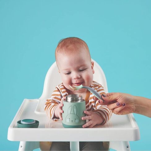 b.box Insulated Food Jar Mini | Small Snack Container for Babies and Kids | Double Wall Stainless Steel | Keeps Food Cold for 6hrs, Warm for 4hrs | (Bear Hugs, 7 oz) in Saudi Arabia