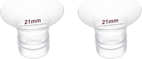 حشوات شفة 17 مم قطعتان، متوافقة مع كوب مضخة الثدي القابل للارتداء Momcozy S12 Pro/S9 Pro/S12/S9، مناسب لـ Medela/Spectra/Elvie/Willow/TSRETE 24 مم دروع/فلنجات، يقلل من نفق 24 مم إلى 17 مم، قطعتان in Kuwait