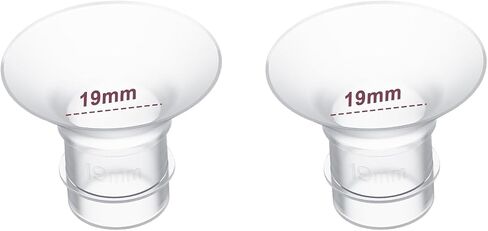 حشوات شفة 17 مم قطعتان، متوافقة مع كوب مضخة الثدي القابل للارتداء Momcozy S12 Pro/S9 Pro/S12/S9، مناسب لـ Medela/Spectra/Elvie/Willow/TSRETE 24 مم دروع/فلنجات، يقلل من نفق 24 مم إلى 17 مم، قطعتان in Kuwait