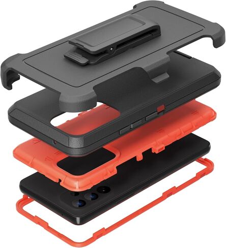 Compatible with Samsung Galaxy A53 5G Case, with Belt Clip Holster Heavy Duty Rugged Shockproof Full Body Protection Kickstand Phone case for Samsung Galaxy A53 5G (Black) in Saudi Arabia