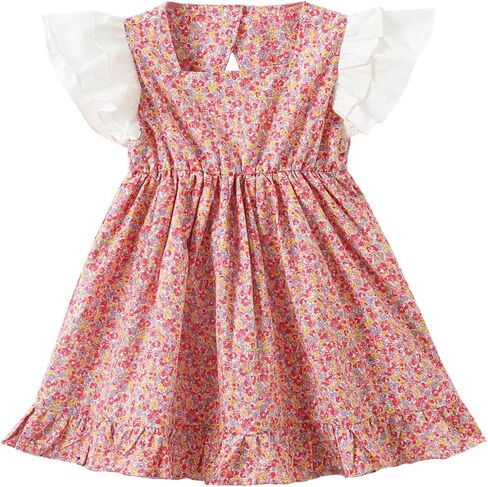 فساتين Zanie Kids للفتيات الصغيرات بدون ظهر ملابس صيفية للشاطئ للأطفال الصغار in Kuwait