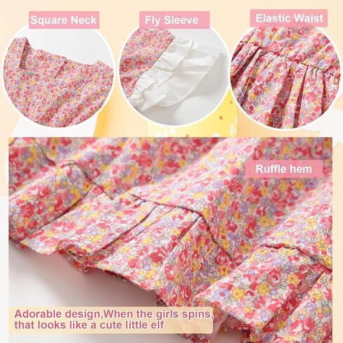 فساتين Zanie Kids للفتيات الصغيرات بدون ظهر ملابس صيفية للشاطئ للأطفال الصغار in Kuwait