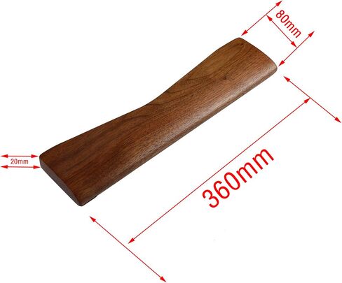 Ergonomic Wooden Wrist Rest Solid Wood Walnut for Keychron Q10 in Kuwait