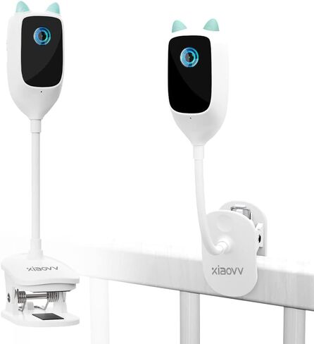 جهاز مراقبة الطفل مع كاميرا وشاشة xiaovv ROSH B2B يدعم عينات كاميرا Lollipop Baby Camera 3MP للكشف عن البكاء للرؤية الليلية وكاميرا WiFi دوران 360 درجة، أبيض in Saudi Arabia