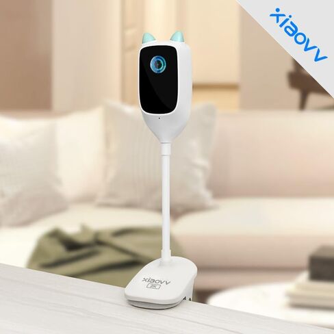 جهاز مراقبة الطفل مع كاميرا وشاشة xiaovv ROSH B2B يدعم عينات كاميرا Lollipop Baby Camera 3MP للكشف عن البكاء للرؤية الليلية وكاميرا WiFi دوران 360 درجة، أبيض in Saudi Arabia