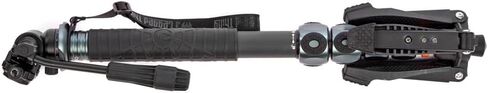 3 أرجل شيء أساطير Alana Superkit من ألياف الكربون Monopod - كاميرا Monopod مناسبة للسفر للمصورين المحترفين ومصوري الفيديو (رمادي معدني) in Saudi Arabia