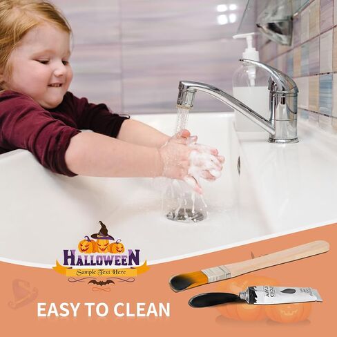 مجموعة أدوات فنية لبصمة اليد للهالوين، علامة تعليق خشبية للهالوين ببصمة اليد الأولى للطفل، DIY للأطفال الصغار هدية للآباء الجدد تذكار عائلي لديكور الهالوين لوحة خشبية in Kuwait