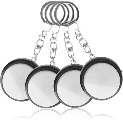 Recordable Talking Button with Keychain, 20s Voice Recording Time Sound Button Answer Buzzers Funny Buttons Record Your Own Words Also Used for Dog Pack of 4 - White and Black (Battery Included) in Saudi Arabia