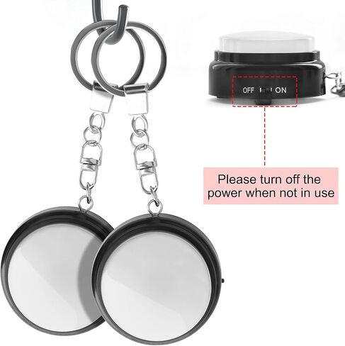 Recordable Talking Button with Keychain, 20s Voice Recording Time Sound Button Answer Buzzers Funny Buttons Record Your Own Words Also Used for Dog Pack of 4 - White and Black (Battery Included) in Saudi Arabia