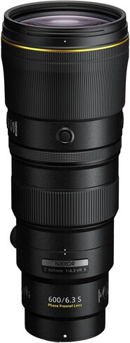عدسة Nikon NIKKOR Z مقاس 600 مم وببؤرة f/6.3 VR S (20122) + طقم مرشح + حافظة للغطاء + طقم تنظيف (متجدد) in Saudi Arabia