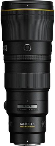 عدسة Nikon NIKKOR Z مقاس 600 مم وببؤرة f/6.3 VR S (20122) + طقم مرشح + حافظة للغطاء + طقم تنظيف (متجدد) in Saudi Arabia