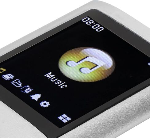 Tbest Mp3 Mp4 Players Mp3 Player Stylish Multifunctional Lossless Sound Slim 1.8 Inch LCD Sn Portable Mp3 Player (Silver) in Kuwait