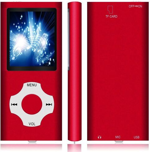 MP3 Player / MP4 Player, Hotechs MP3 Music Player with 32GB Memory SD Card Slim Classic Digital LCD 1.82'' Screen Mini USB Port with FM Radio, Voice Record in Saudi Arabia