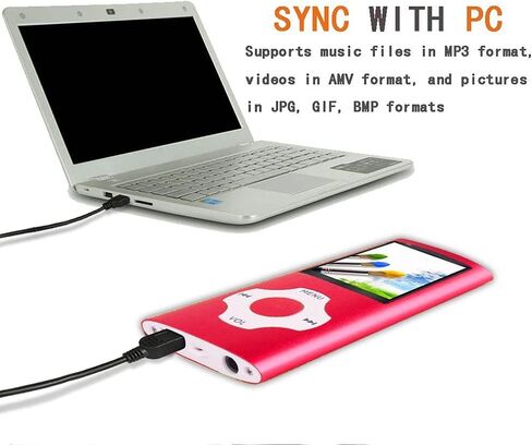 MP3 Player / MP4 Player, Hotechs MP3 Music Player with 32GB Memory SD Card Slim Classic Digital LCD 1.82'' Screen Mini USB Port with FM Radio, Voice Record in Saudi Arabia