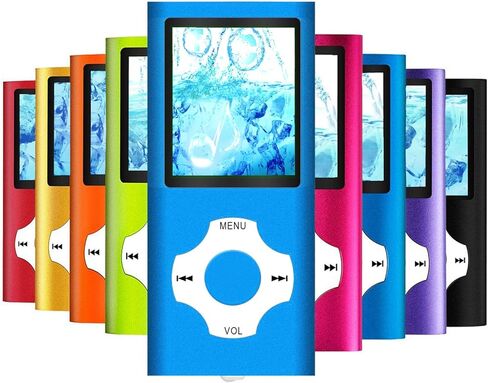 MP3 Player / MP4 Player, Hotechs MP3 Music Player with 32GB Memory SD Card Slim Classic Digital LCD 1.82'' Screen Mini USB Port with FM Radio, Voice Record in Saudi Arabia