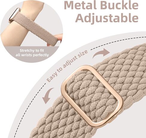 أربطة مضفرة قابلة للتمدد من WJK متوافقة مع ساعة Apple 38 مم 40 مم 41 مم 42 مم 44 مم 45 مم 49 مم للنساء والرجال، حزام نايلون ناعم قابل للتعديل لسلسلة iWatch 9 8 7 6 5 4 3 2 1 SE Ultra/Ultra 2 in Kuwait