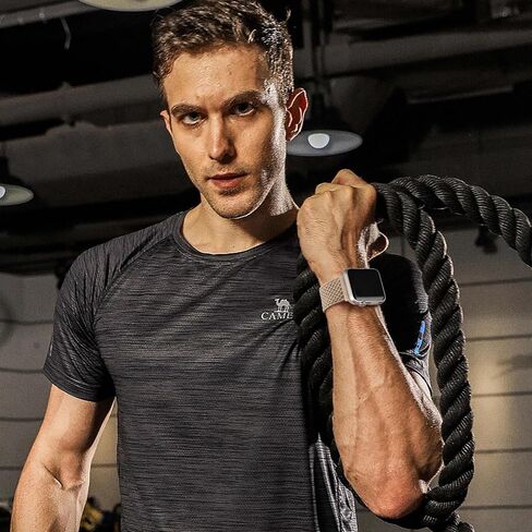 أربطة مضفرة قابلة للتمدد من WJK متوافقة مع ساعة Apple 38 مم 40 مم 41 مم 42 مم 44 مم 45 مم 49 مم للنساء والرجال، حزام نايلون ناعم قابل للتعديل لسلسلة iWatch 9 8 7 6 5 4 3 2 1 SE Ultra/Ultra 2 in Kuwait