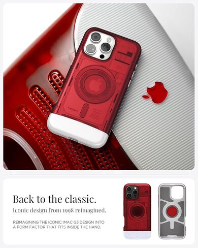 Spigen Classic C1 MagFit Designed for iPhone 16 Pro Max Case (2024) [Military-Grade Protection] Compatible with MagSafe - Bondi Blue in Saudi Arabia