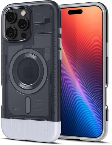 Spigen Classic C1 MagFit Designed for iPhone 16 Pro Max Case (2024) [Military-Grade Protection] Compatible with MagSafe - Bondi Blue in Saudi Arabia