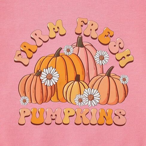Halloween Bell Bottoms Outfit Toddler Baby Farm Fresh Pumpkin Sweatshirt Crewneck Long Sleeve Pullover + Flare Pants in Saudi Arabia