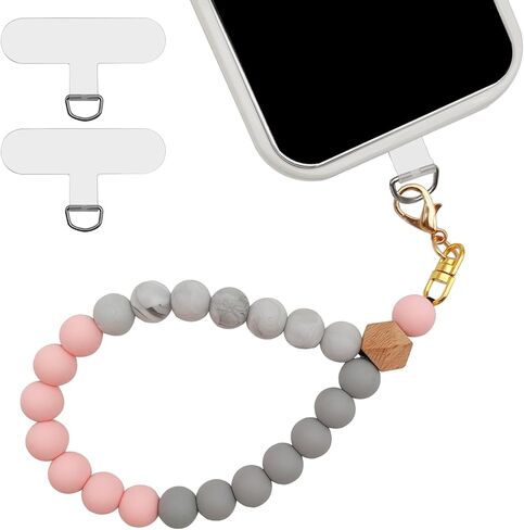 حزام سوار الهاتف مطرز مع قطعتين من رقعات الهاتف، حزام الهاتف المطرز، سوار معصم بدون استخدام اليدين in Kuwait