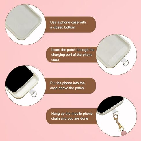 حزام سوار الهاتف مطرز مع قطعتين من رقعات الهاتف، حزام الهاتف المطرز، سوار معصم بدون استخدام اليدين in Kuwait