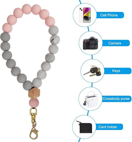 حزام سوار الهاتف مطرز مع قطعتين من رقعات الهاتف، حزام الهاتف المطرز، سوار معصم بدون استخدام اليدين in Kuwait