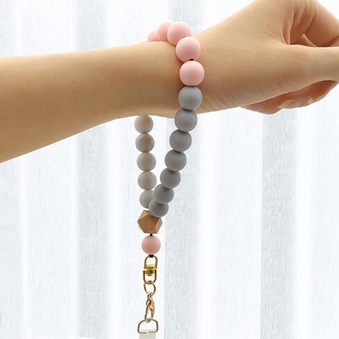 حزام سوار الهاتف مطرز مع قطعتين من رقعات الهاتف، حزام الهاتف المطرز، سوار معصم بدون استخدام اليدين in Kuwait