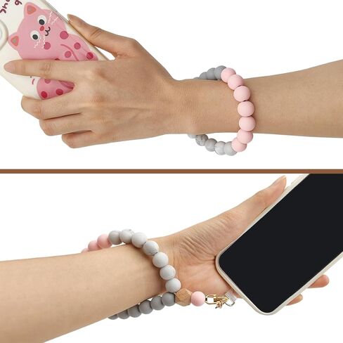حزام سوار الهاتف مطرز مع قطعتين من رقعات الهاتف، حزام الهاتف المطرز، سوار معصم بدون استخدام اليدين in Kuwait