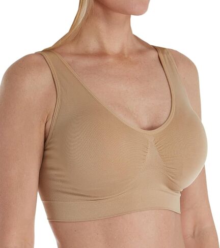 Ahh By Rhonda Shear Women's Plus-Size Generation Bra with Removable Pads, Black, 1X in Saudi Arabia