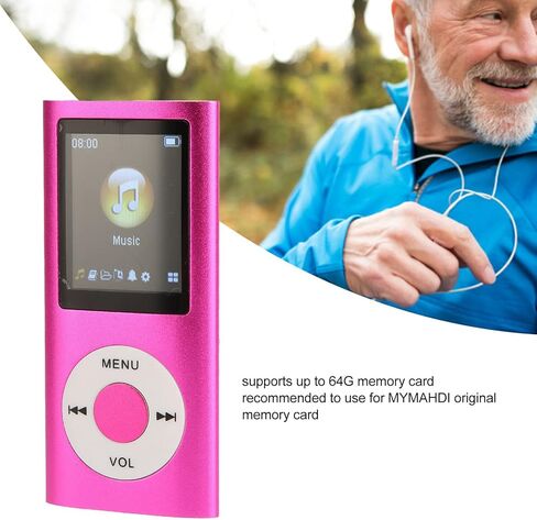 Zunate MP4 Player, MP3 Player with 1.8 Inch LCD Screen, Portable Digital Lossless MP3 MP4 Player, Kids Students in Kuwait