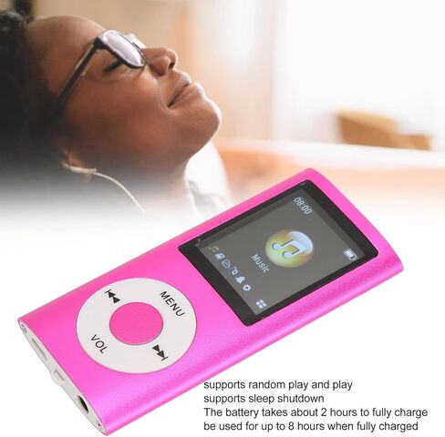 Zunate MP4 Player, MP3 Player with 1.8 Inch LCD Screen, Portable Digital Lossless MP3 MP4 Player, Kids Students in Kuwait