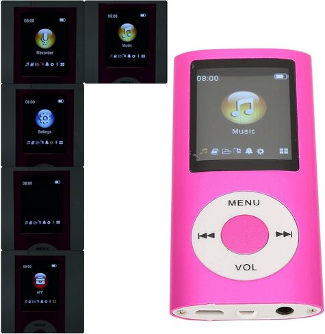 Zunate MP4 Player, MP3 Player with 1.8 Inch LCD Screen, Portable Digital Lossless MP3 MP4 Player, Kids Students in Kuwait