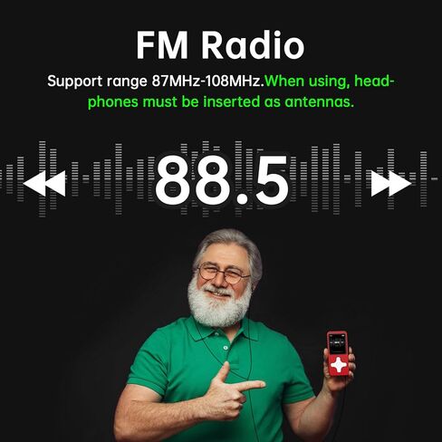 Nightingale Ⅲ : مشغل MP3 المثالي لتنشيط يومك. مشغل Mp3 مع بلوتوث، 64 جيجابايت، جودة صوت HiFi لا تفقد فقدانها، مكبر صوت، تسجيل، صور، فيديو، كتاب إلكتروني in Kuwait