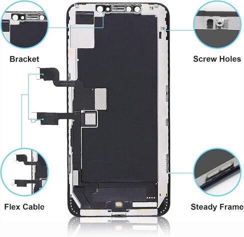 for iPhone Xs MAX Screen Replacement：6.5 Inch Digitizer Assembly with Screen Protector with Repair Tool Kit for A1921, A2101, A2102, A2103, A2104 in Saudi Arabia