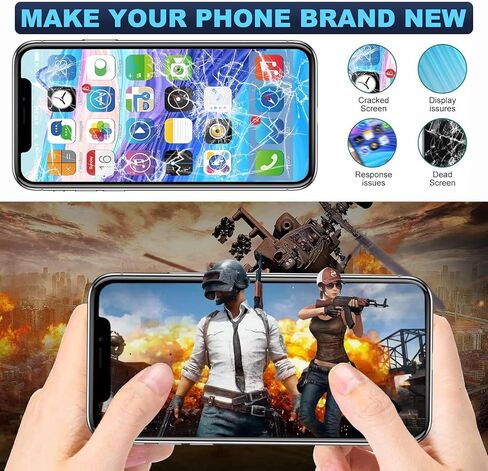 for iPhone Xs MAX Screen Replacement：6.5 Inch Digitizer Assembly with Screen Protector with Repair Tool Kit for A1921, A2101, A2102, A2103, A2104 in Saudi Arabia
